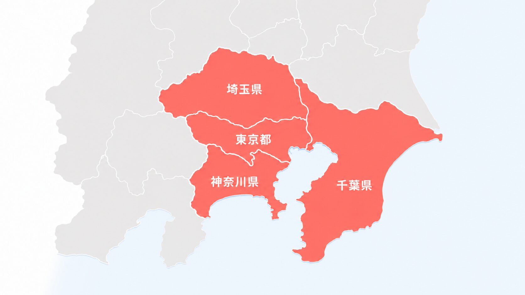 東京都・神奈川県・埼玉県・千葉県の特殊設備相談対応エリア地図